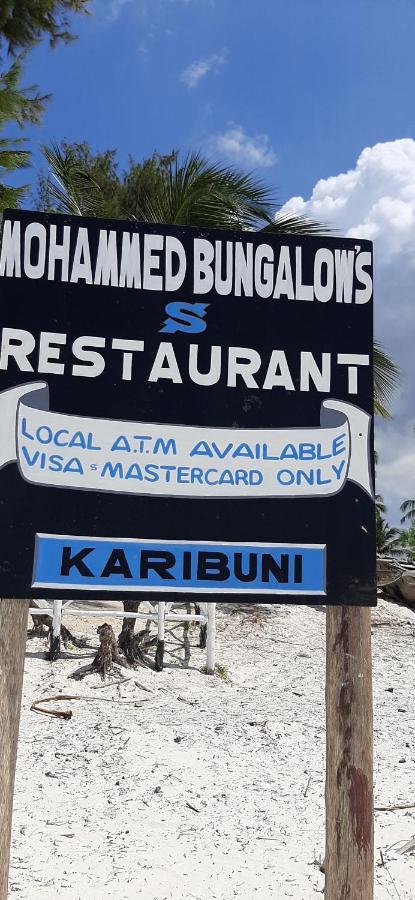 Mohammed Bungalows And Restaurant Matemwe (Zanzibar) Exterior foto